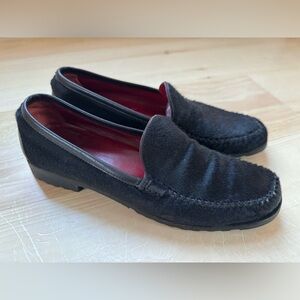 Salvatore Ferragamo Sport Alghero Loafers Black Pony Hair Made in Italy